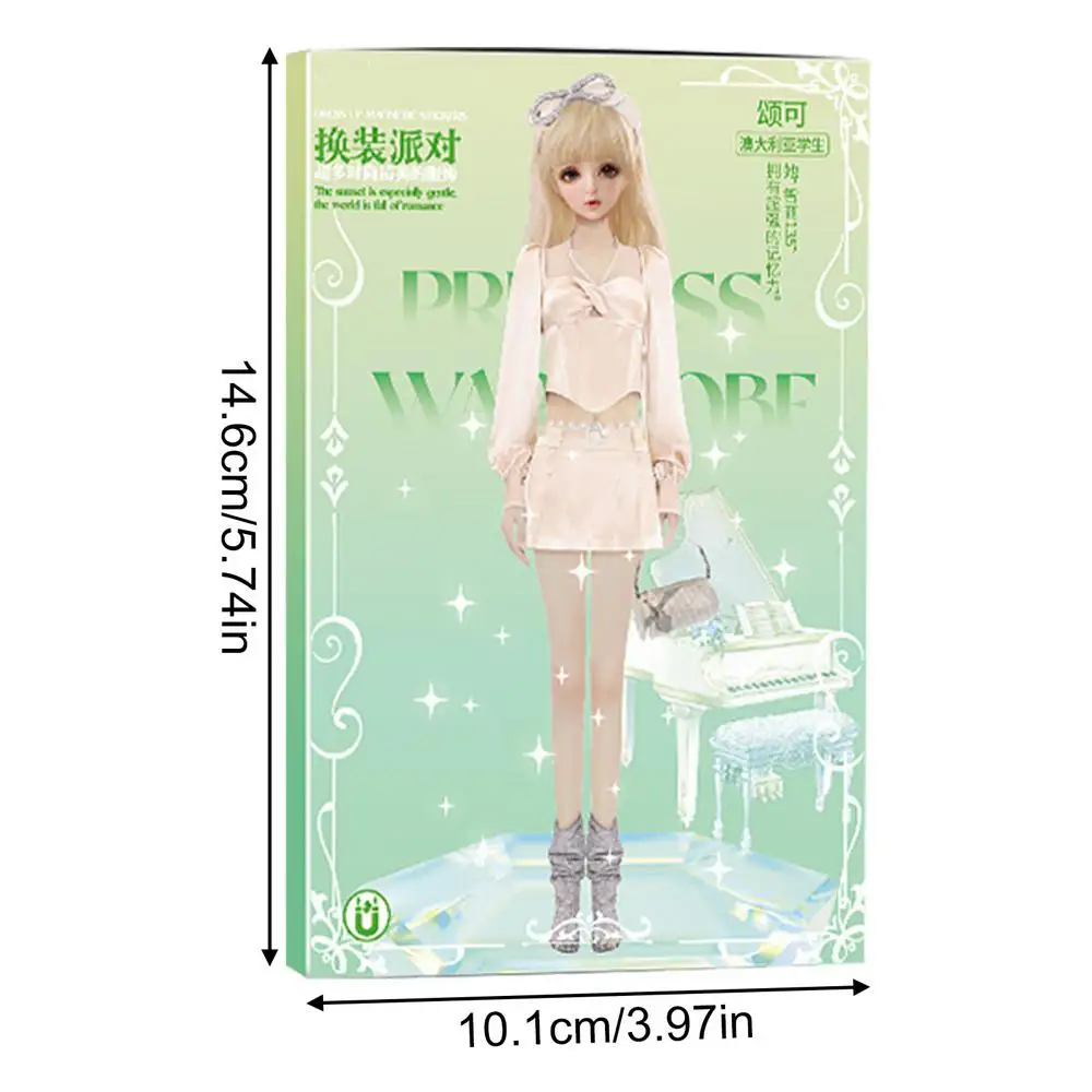 Dress-up Dolls Playset Dress-up Dolls Safe Smooth Playset Toy Educative Portable Pretend Play Toys For Birthday New Year