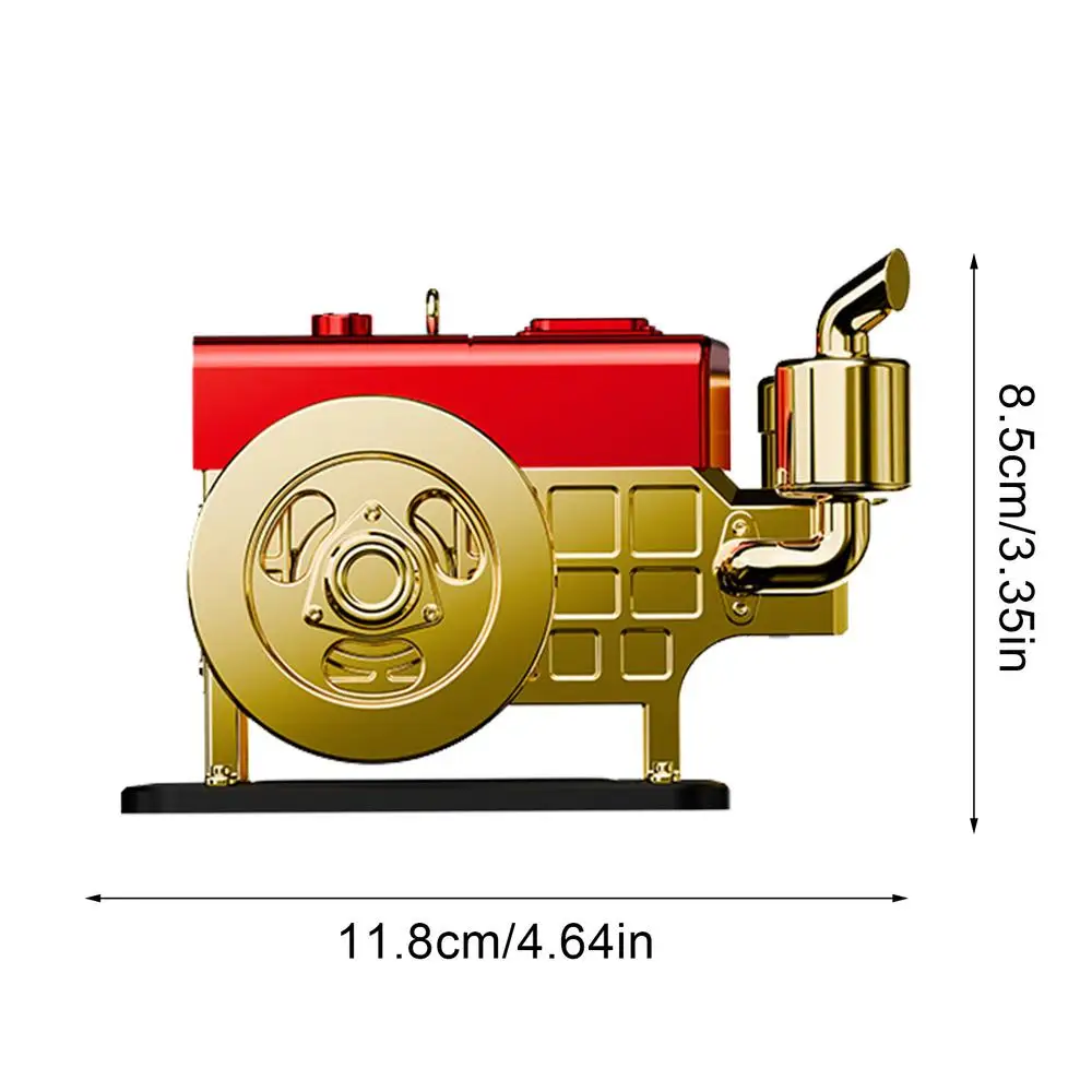 Solar Powered Car Air Freshener Vintage Air Freshener For Car Simulated Engine Car Air Fresheners With Solar Rotating Portable
