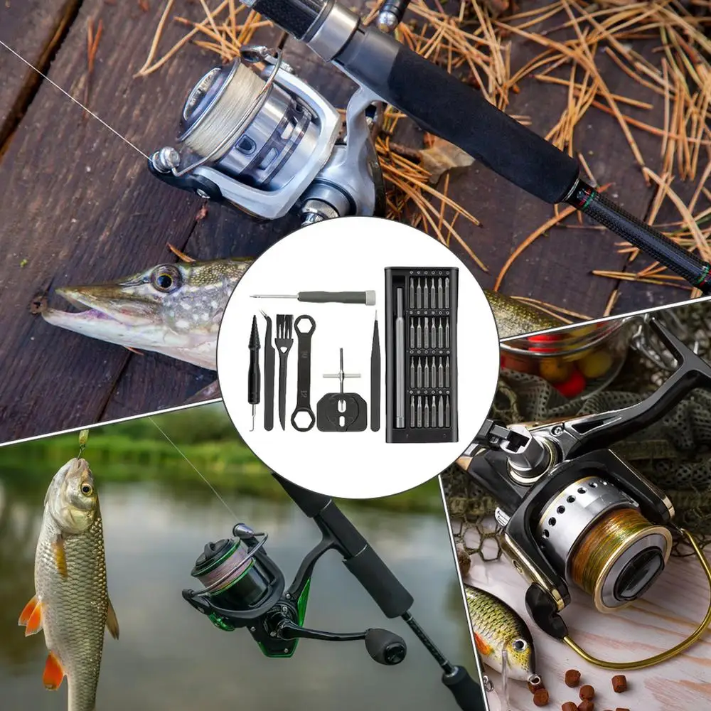 Fishing Reel Maintenance Kit Multipurpose Fishing Tool Set Cleaning Maintenance Tool Portable Maintenance Repair Tool Fishing