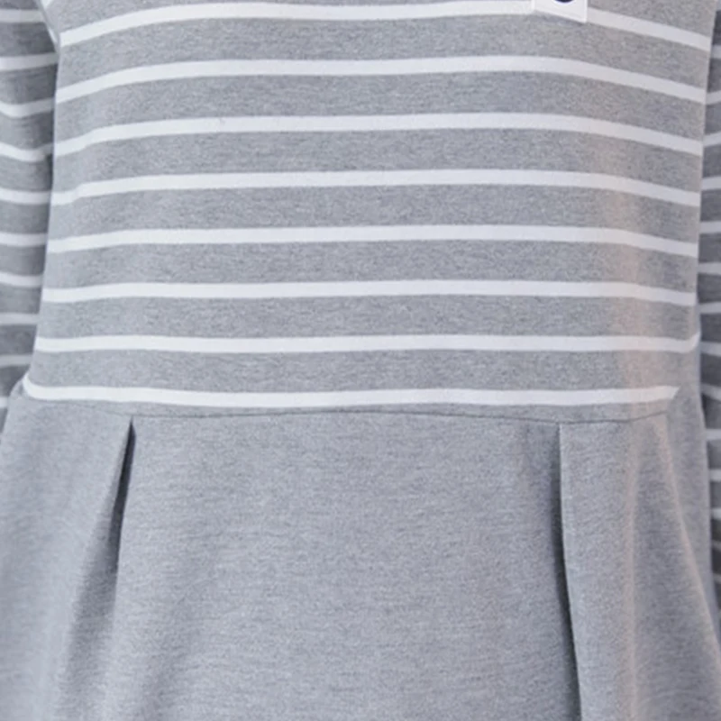 Spring and Autumn Maternity Dress Sweet Casual Loose Straight Clothes for Pregnant Women Elegant Long Sleeve Maternity Dress F5