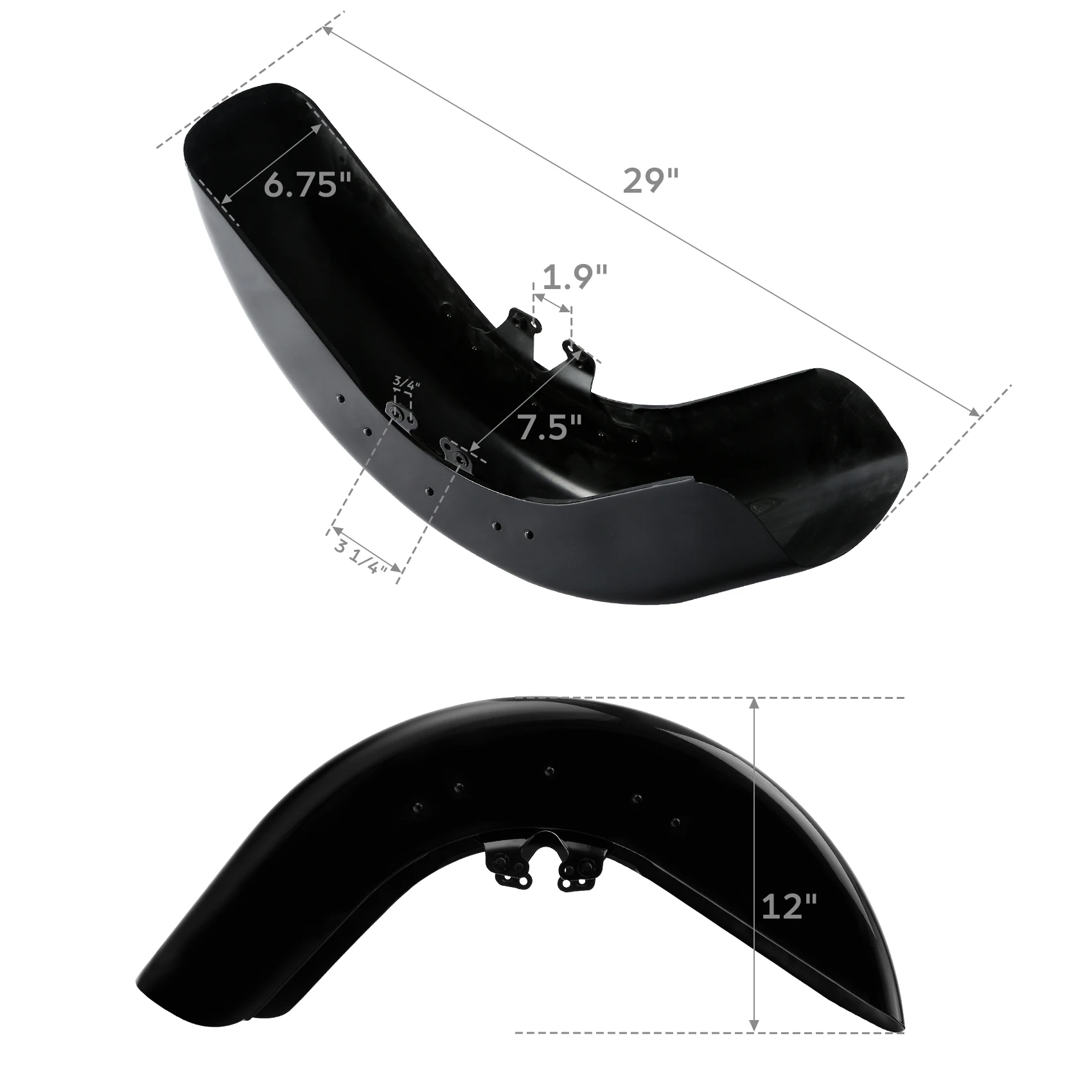 Front Fender For Harley Touring Street Glide 2014-2023 Road Glide 2015-2023 Motorcycle