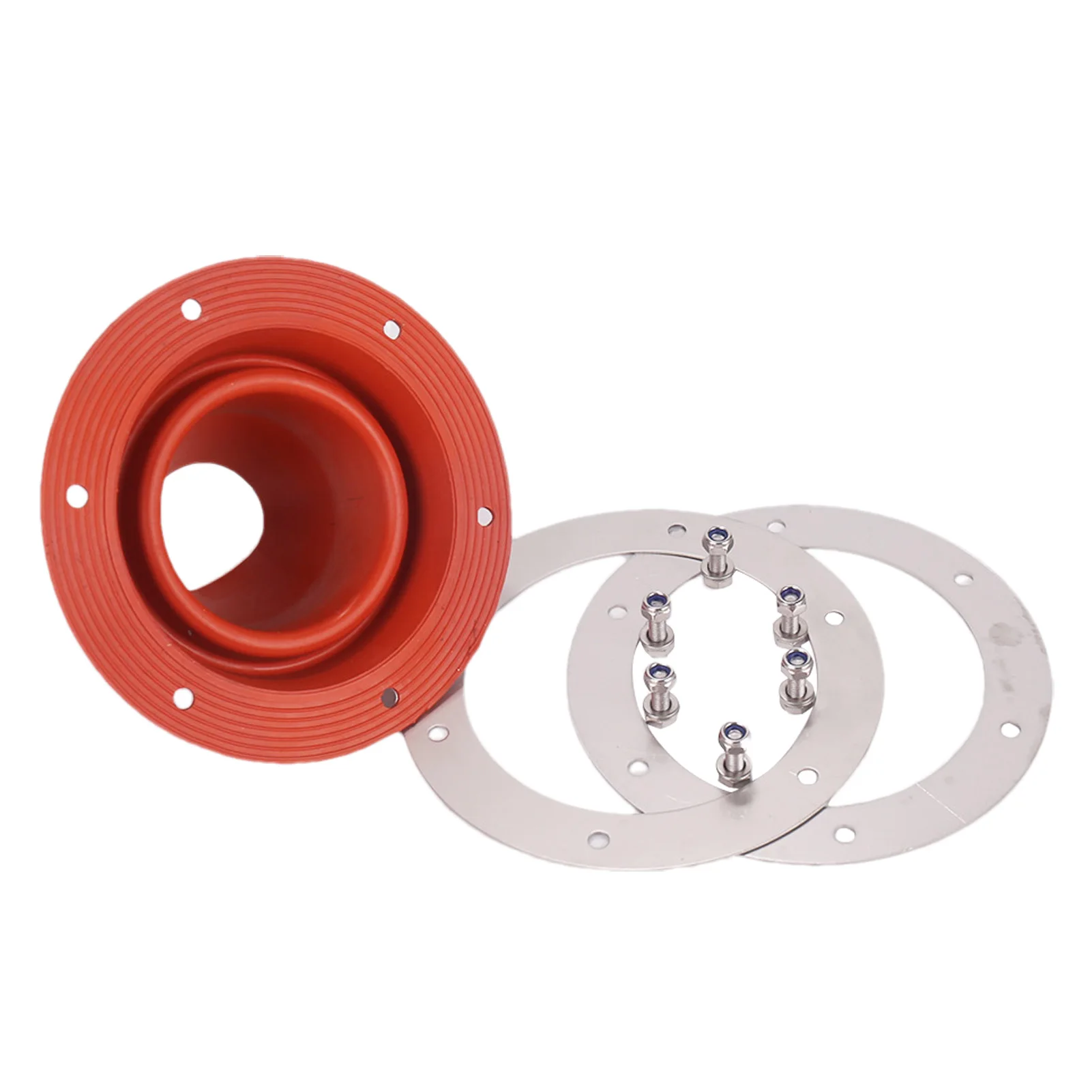 Silicone Metal Roof Pipe Flashing Metal Stove Jack Kit Heat Resistant And Round Base High Temp Flexible Roof Jack Pipe Boot