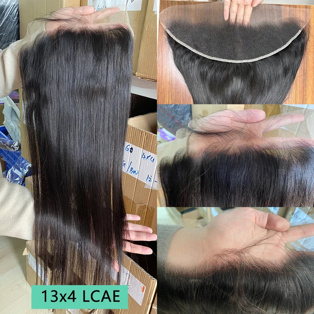 Straight Hair 2X6 13x4 Lace Frontal Closure Only 4x4 5x5 6x6 Lace Closure Brazilian Hair PrePlucked Hair Line Human Hair Closure