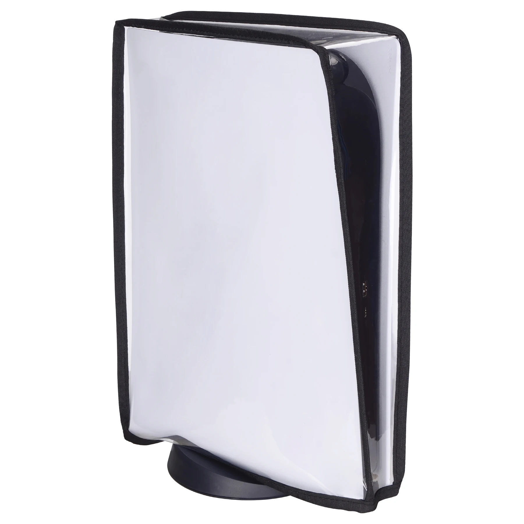 PlayVital Transparent Dust Cover Waterproof Dust Guard Anti Scratch Sleeve for ps5 Console Digital Edition & Disc Edition