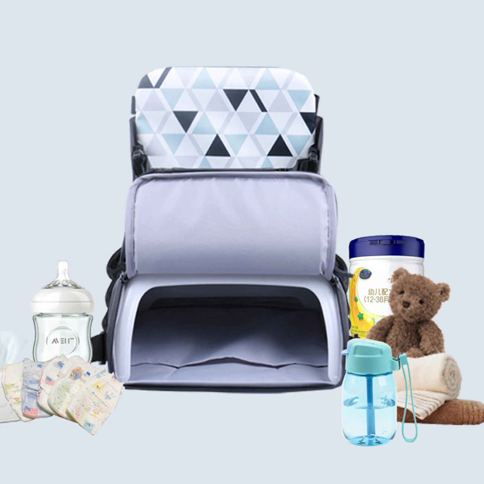 Portable Baby Kids Children Booster Seats Cushion Highchair Adjustable Securing Straps Toddler Booster Seat for Dining Tables