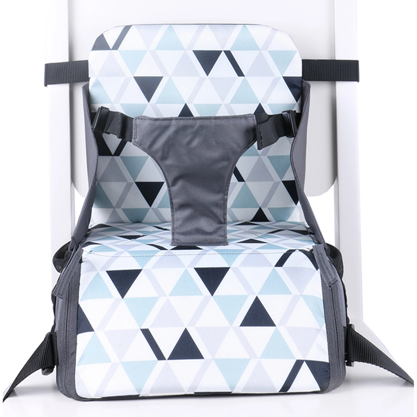 Portable Baby Kids Children Booster Seats Cushion Highchair Adjustable Securing Straps Toddler Booster Seat for Dining Tables