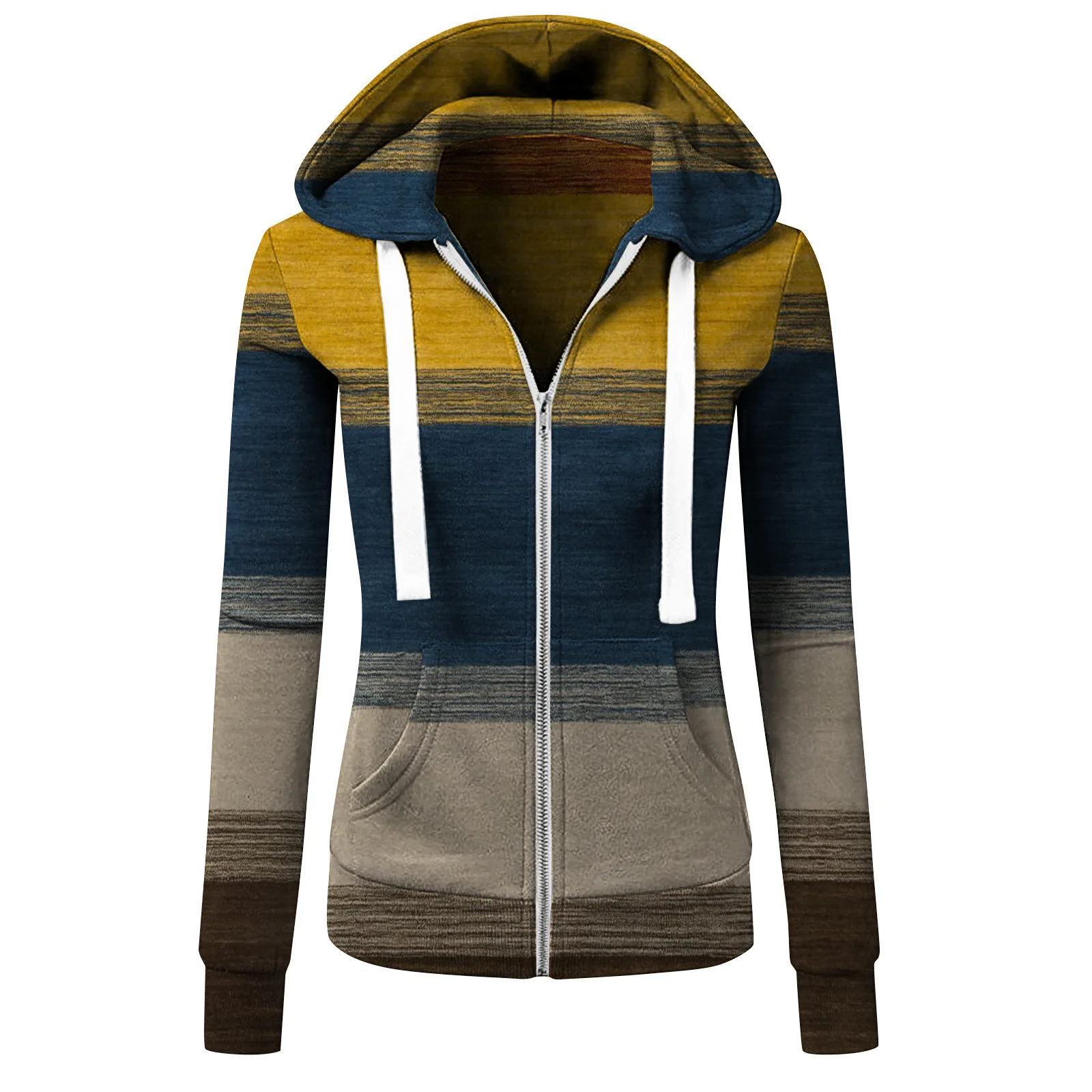 Women Sport Jacket Zipper Yoga Coat Clothes Quick Dry Fitness Jacket Running Hoodies Sportwear Gym Workout Hooded Top