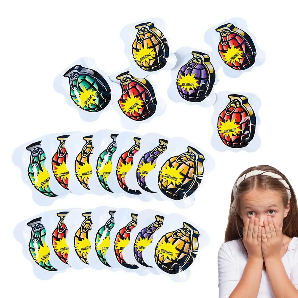 20Pcs Prank Toys Bombs Bags Bombs Funny Stress Practical Jokes Toy For Kids Spoof Gag Toy Spray Toys Grenades Bag Simulator