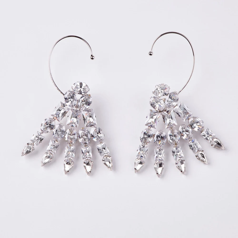 Stonefans Geometric Auricle Earring Vintage Cute for Women Statement Modern Design Fashion Versatile Accessories Women 2023