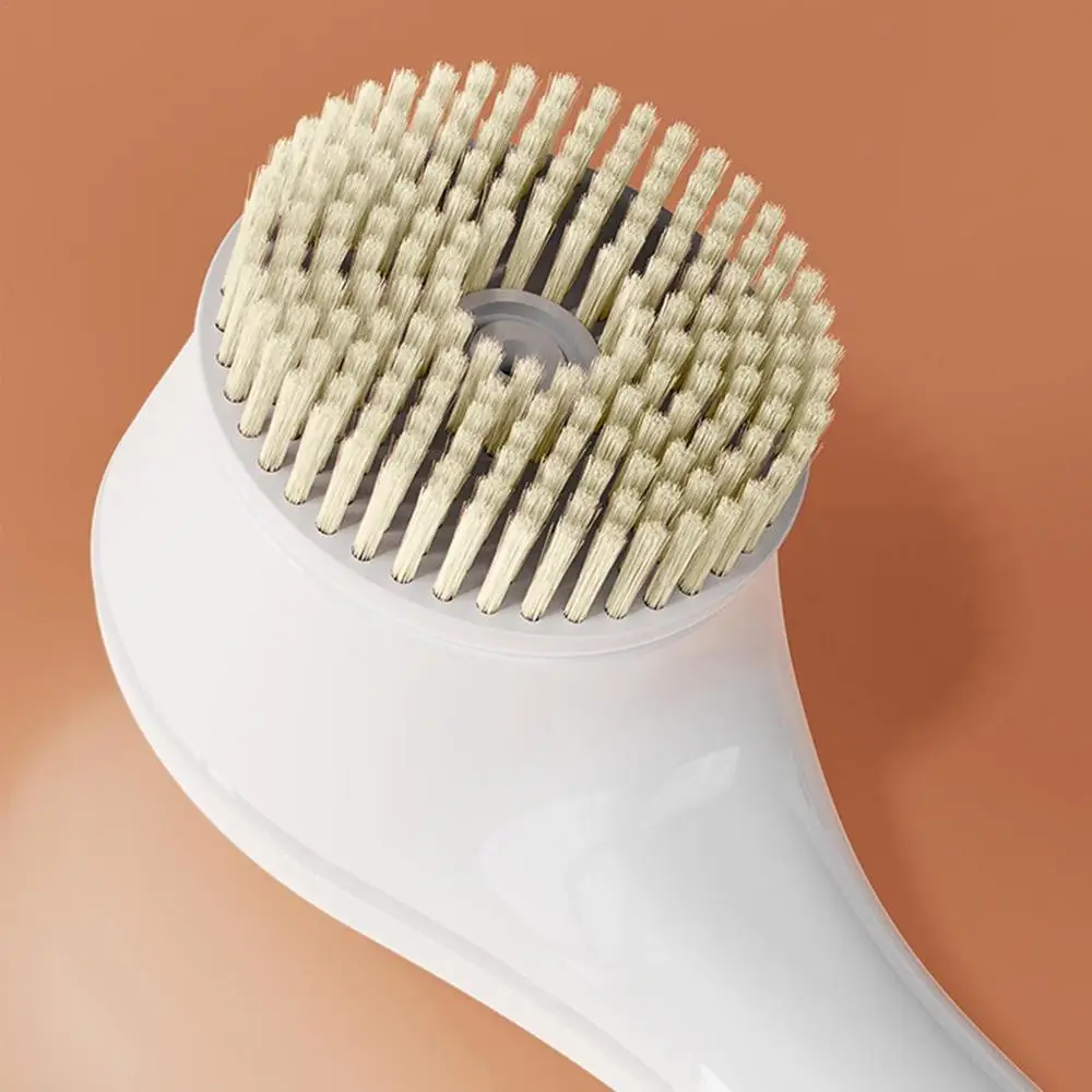 Electric Shower Brush Back Body Scrubber Facial Cleansing Bathing Cleaner Handle Exfoliator Bath Brushes For Showering