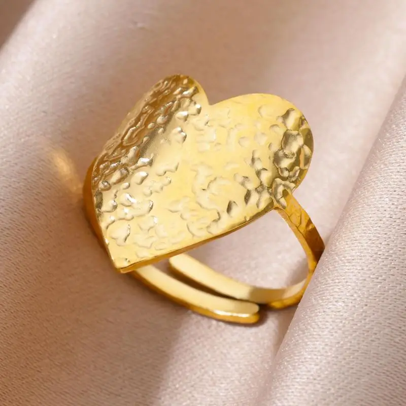 316L Stainless Steel Ring for Women Gold Color Rings Female Design Aesthetic Wedding Jewelry Trendy Accessories Birthday Gifts