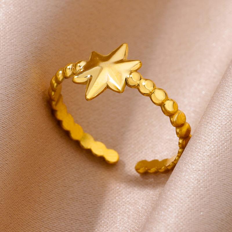 316L Stainless Steel Ring for Women Gold Color Rings Female Design Aesthetic Wedding Jewelry Trendy Accessories Birthday Gifts