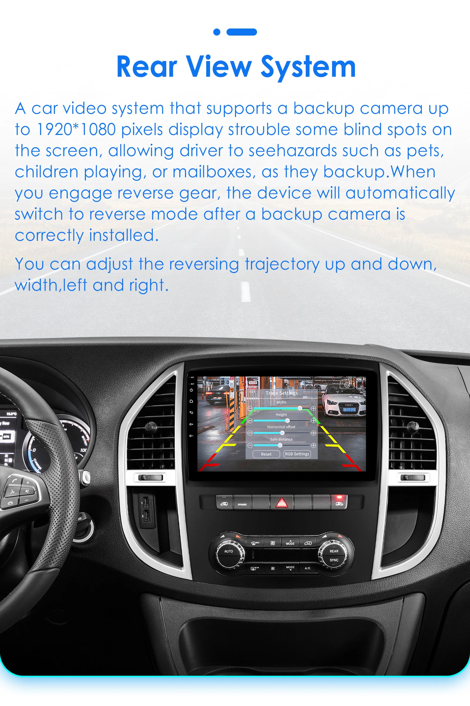 OSSURET Android Car Radio for Mercedes Benz Vito W447 2014 - 2021 Carplay Car Multimedia Player GPS 2din Auto Audio Screen 7862
