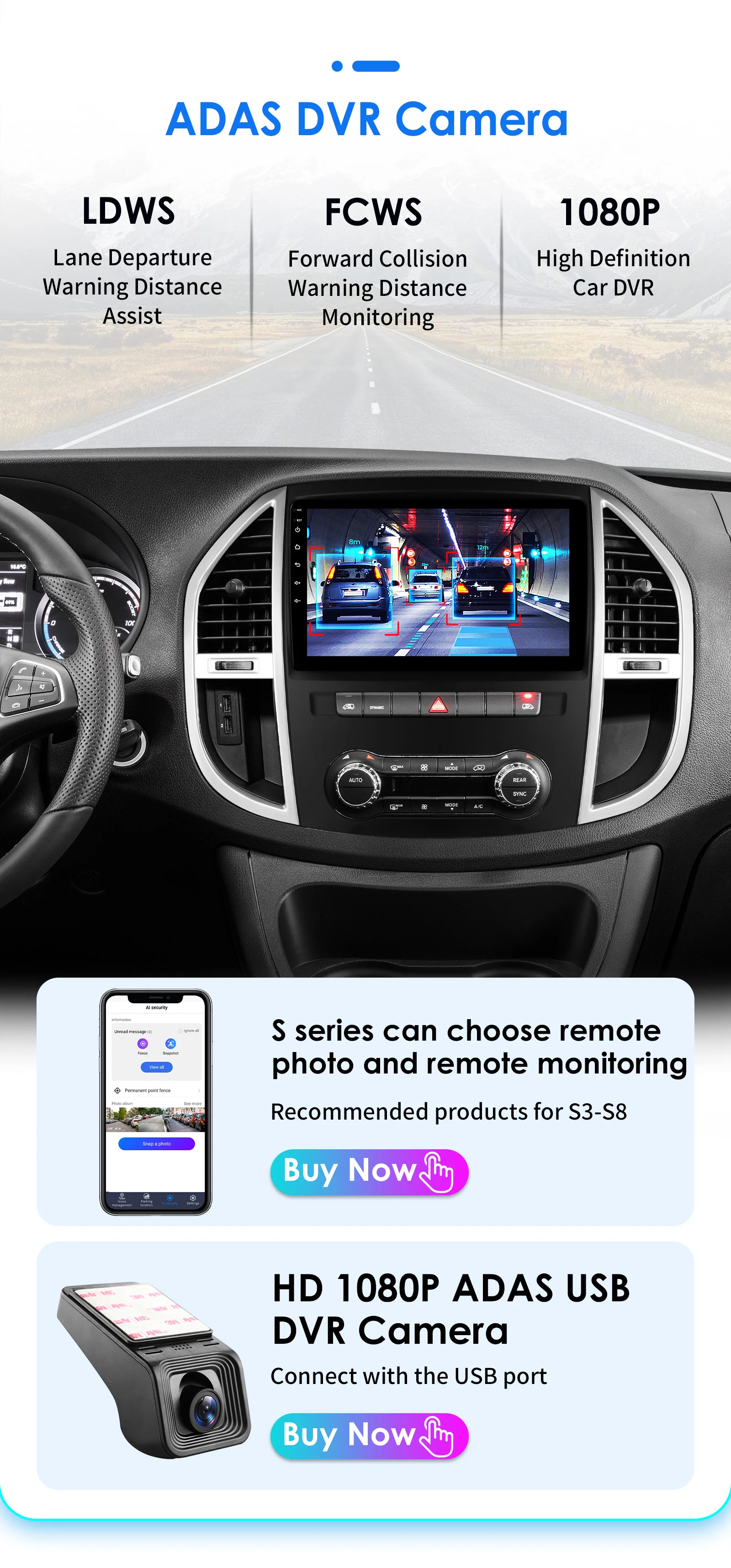 OSSURET Android Car Radio for Mercedes Benz Vito W447 2014 - 2021 Carplay Car Multimedia Player GPS 2din Auto Audio Screen 7862