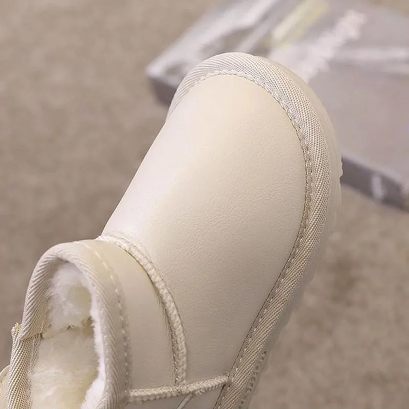 Baby Warmth Baby Boots Children's Cotton Shoes Snow Boots Baby Winter Non-slip Soft Toddler Shoes Plus Velvet Thick Breathable