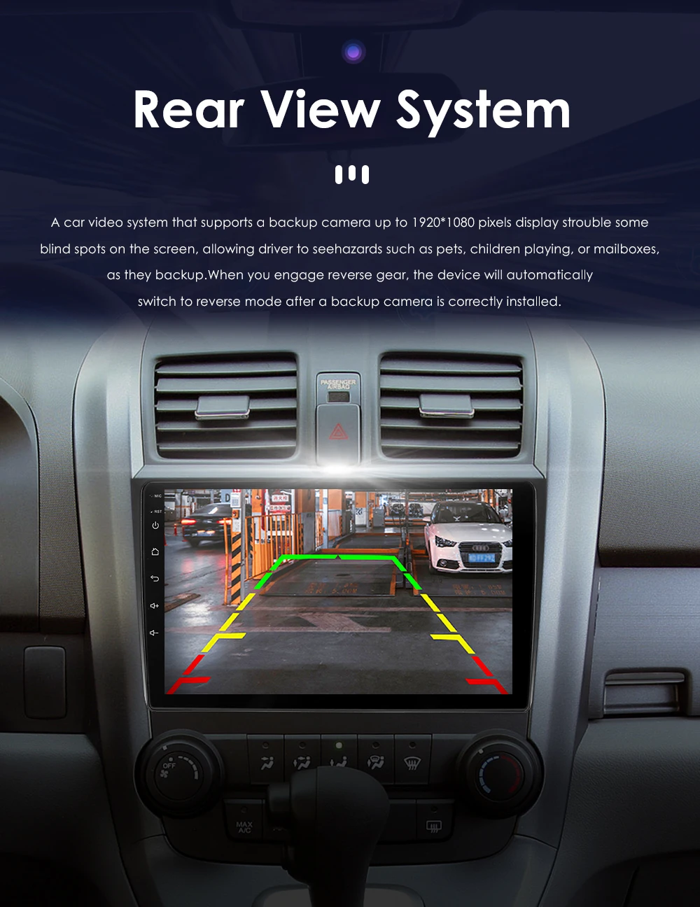 Hizpo Android Car Radio for Honda CR-V 3 RE CRV 2007-2011 Multimedia Video Player 2 Din Navigation GPS Carplay Head Unit Stereo