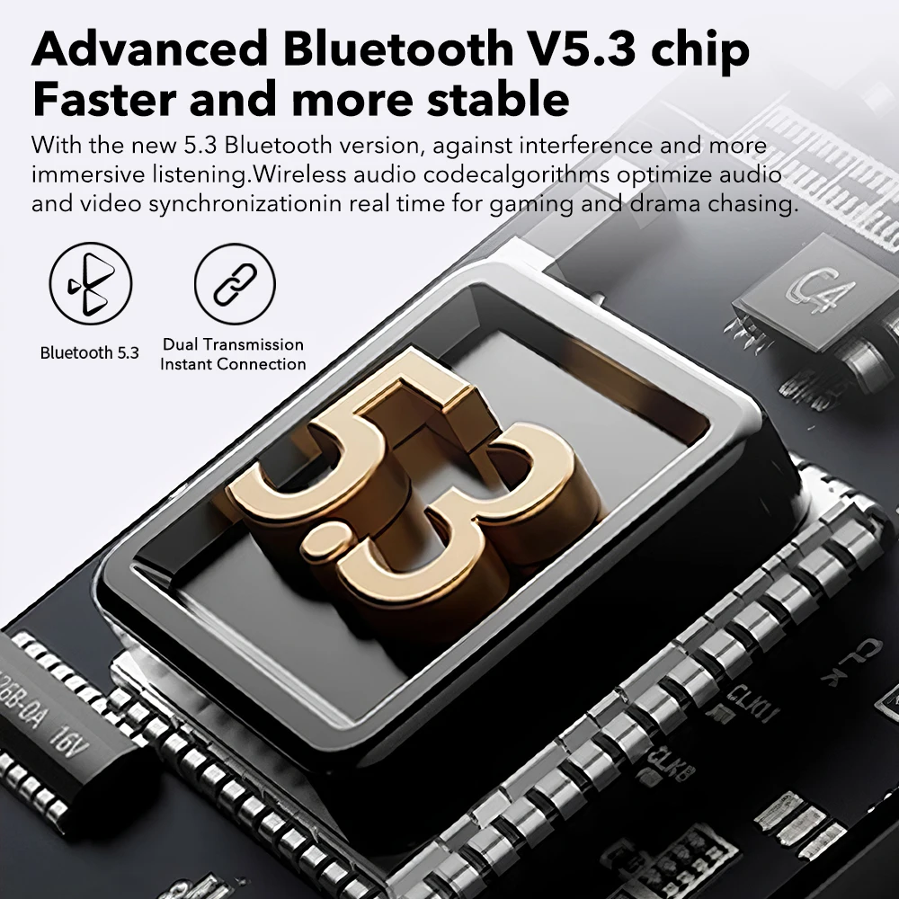 Mpow S47 True Wireless Bluetooth V5.3 Earphones with 35H Playback TWS Waterproof Earbuds for iPhone Huawei Xiaomi All Smartphone