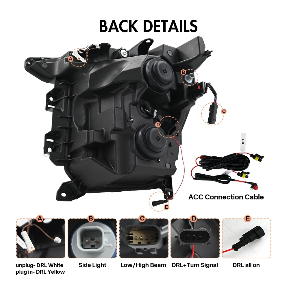 AKD Head Lamp for Ford F-150 Raptor LED Headlight 2021-2023 Headlights F150 DRL Turn Signal High Beam Angel Eye Projector Lens