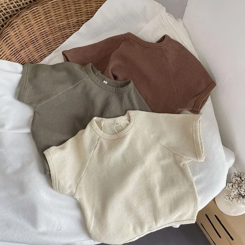 Summer Baby Girls Clothes Suit Children Outfits Boys Sports T-Shirt Shorts 2Pcs/Sets Toddler Casual Costume Kids Tracksuits 0-5Y