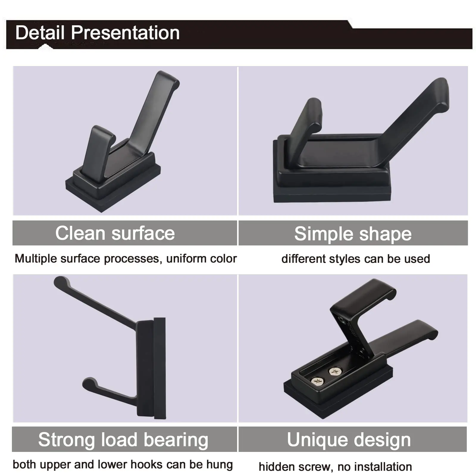4PK Strong Magnetic Coat Hooks Rubber Coated Magnetic Hanger Mount Heavy Duty Metal Door Office Kitchen Refrigerator
