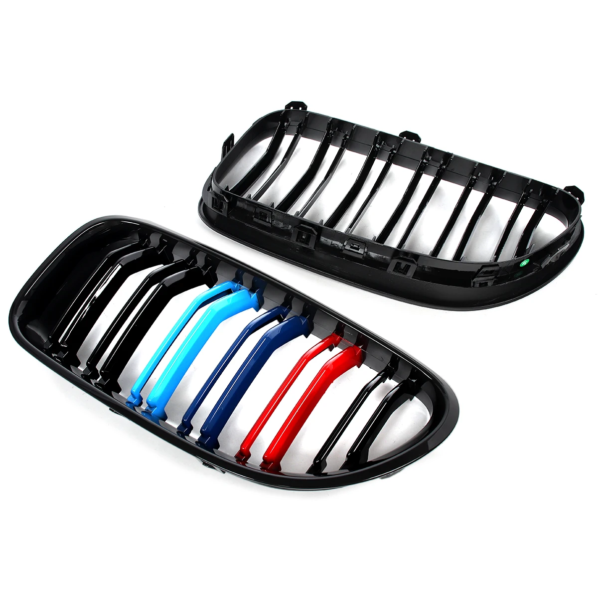 For BMW M6 F06 F12 F13 650i 640i Gloss Black Front Kidney Grille Grill M-Color