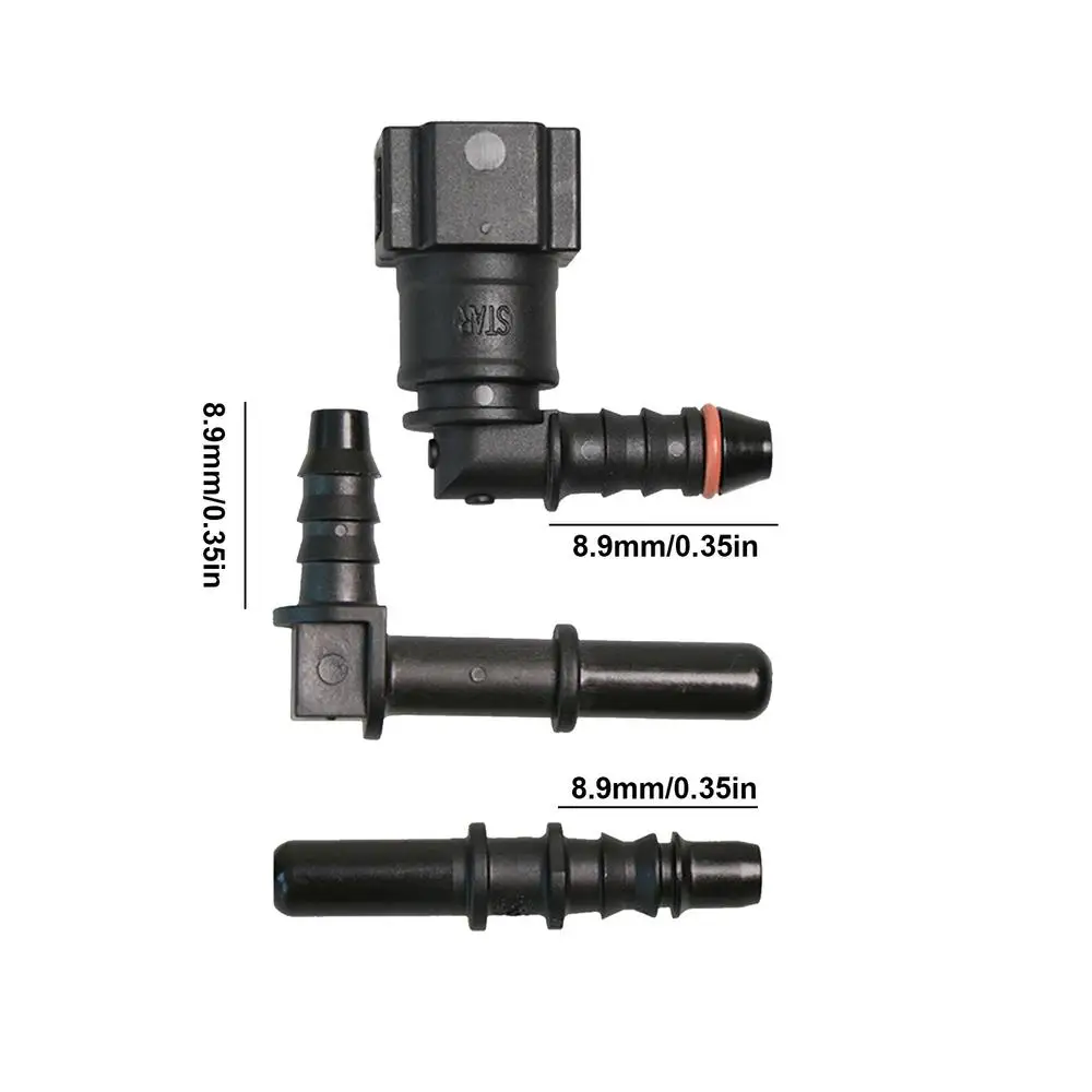 Quick Connect Oil Hose Fittings Car Oil Hose Coupler Connector Pipe Adapter Replacement Quick Connector 3 Pcs Oil System
