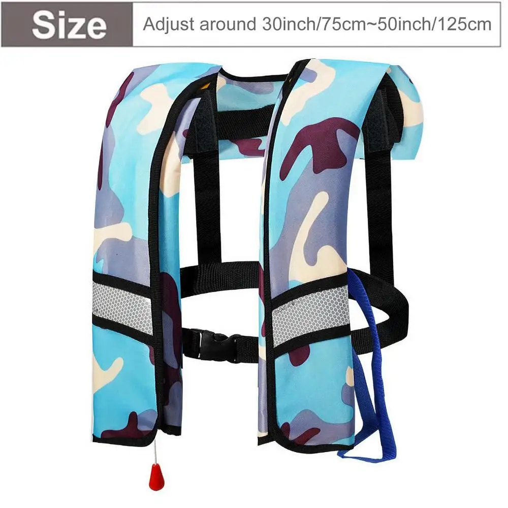 Swimming Life-Saving Vest Adults Inflating Swim Life-Saving Vest Women Men Buoyancy Aid water Sports Automatic/Manual Inflation