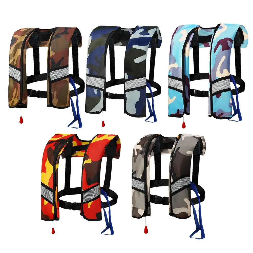Swimming Life-Saving Vest Adults Inflating Swim Life-Saving Vest Women Men Buoyancy Aid water Sports Automatic/Manual Inflation