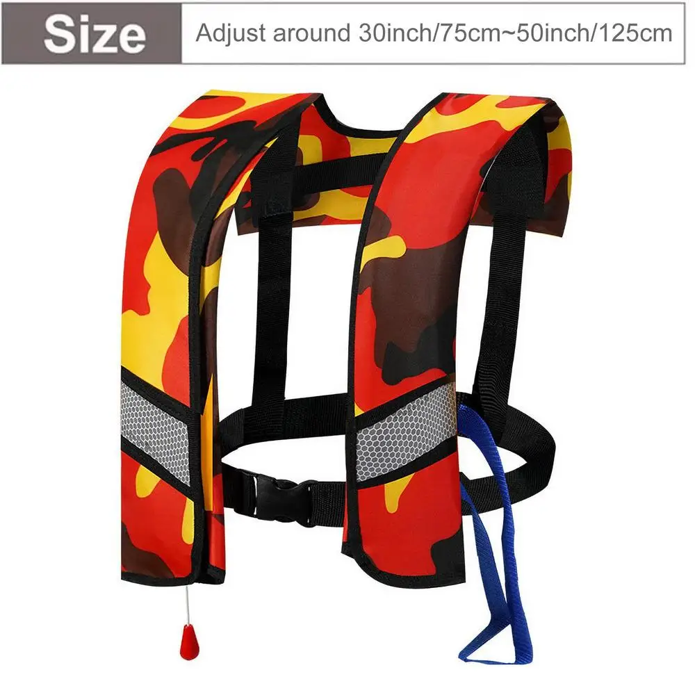Swimming Life-Saving Vest Adults Inflating Swim Life-Saving Vest Women Men Buoyancy Aid water Sports Automatic/Manual Inflation
