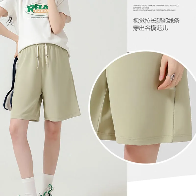 Maternity Pants Summer New Style Ice Silk Bell Bottoms Shorts Outerwear Sweatpants Five-minute Pants Hot Sellers Maternity Pants