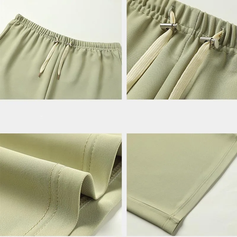 Maternity Pants Summer New Style Ice Silk Bell Bottoms Shorts Outerwear Sweatpants Five-minute Pants Hot Sellers Maternity Pants