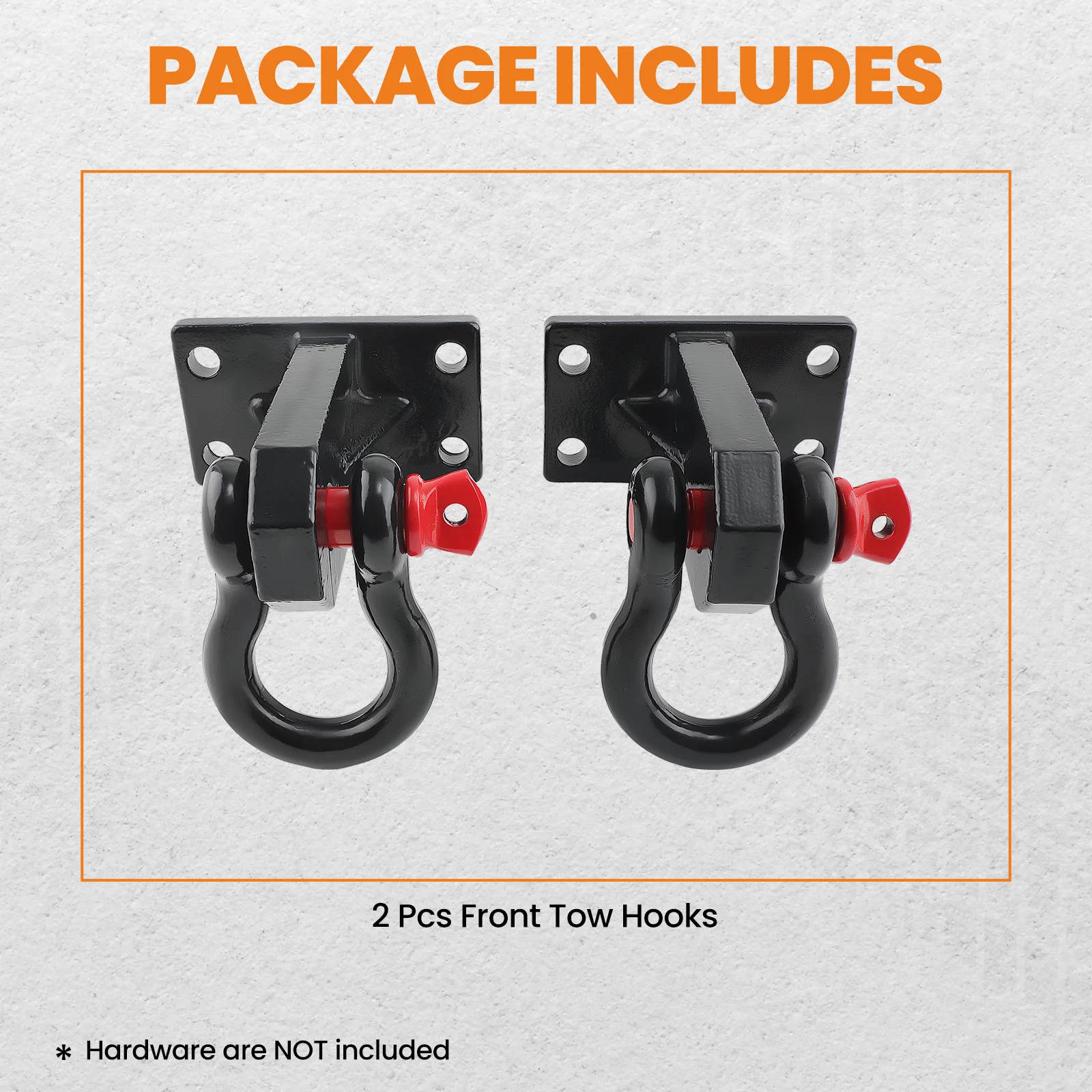 Led Light Bar Mount Bracket W/shackle Tow Hook for Dodge RAM 2500/3500 2010-2019
