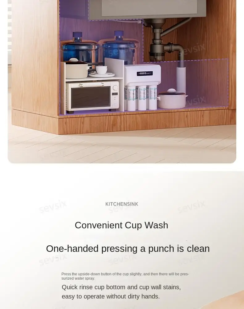 fregaderos de cocina Gold golden 5mm Waterfall Kitchen Sink Honeycomb Technology Large Digitial Display Stainless Steel Sink