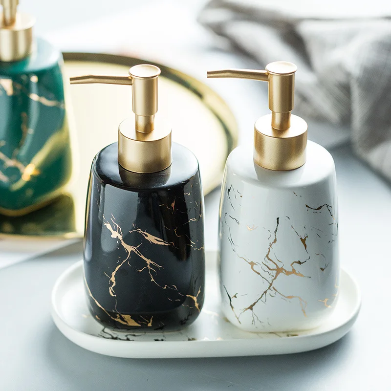 350ML Travel Bottles Liquid Soap Dispenser Bottle Empty Press Type Shampoo Body Wash Lotion Bottle Bathroom Accessories