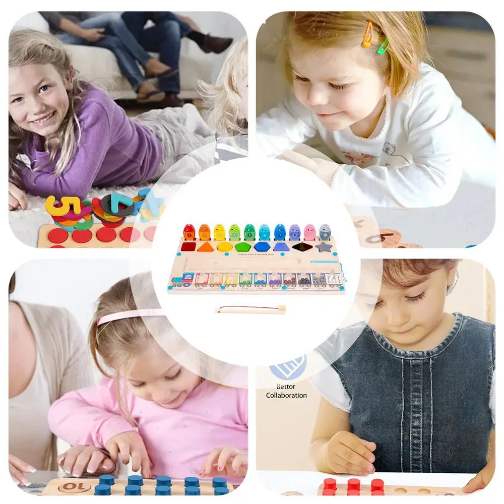 Magnetic Fishing Toy Montessori Fine Motor Skills Toys Portable Fishing Game Safe Kids Toys For Education Beach Birthday