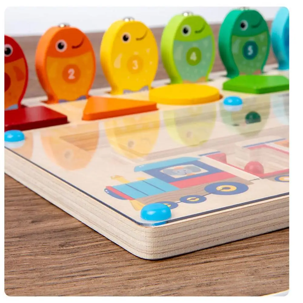 Magnetic Fishing Toy Montessori Fine Motor Skills Toys Portable Fishing Game Safe Kids Toys For Education Beach Birthday