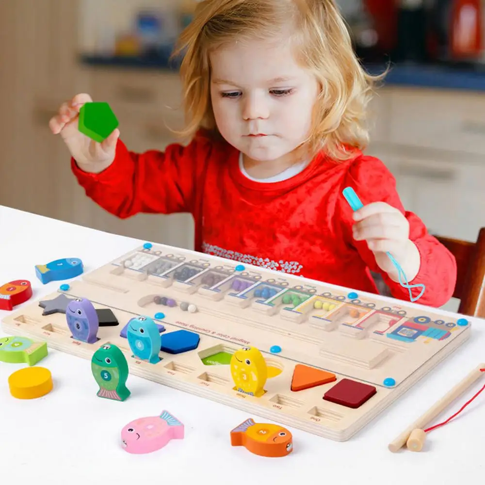 Magnetic Fishing Toy Montessori Fine Motor Skills Toys Portable Fishing Game Safe Kids Toys For Education Beach Birthday