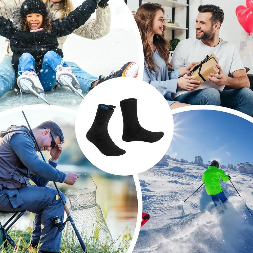 Heated Socks Women Rechargeable Battery Thermal Socks Electric Thermal Socks For Men Women Rechargeable Cold Weather Heat Socks