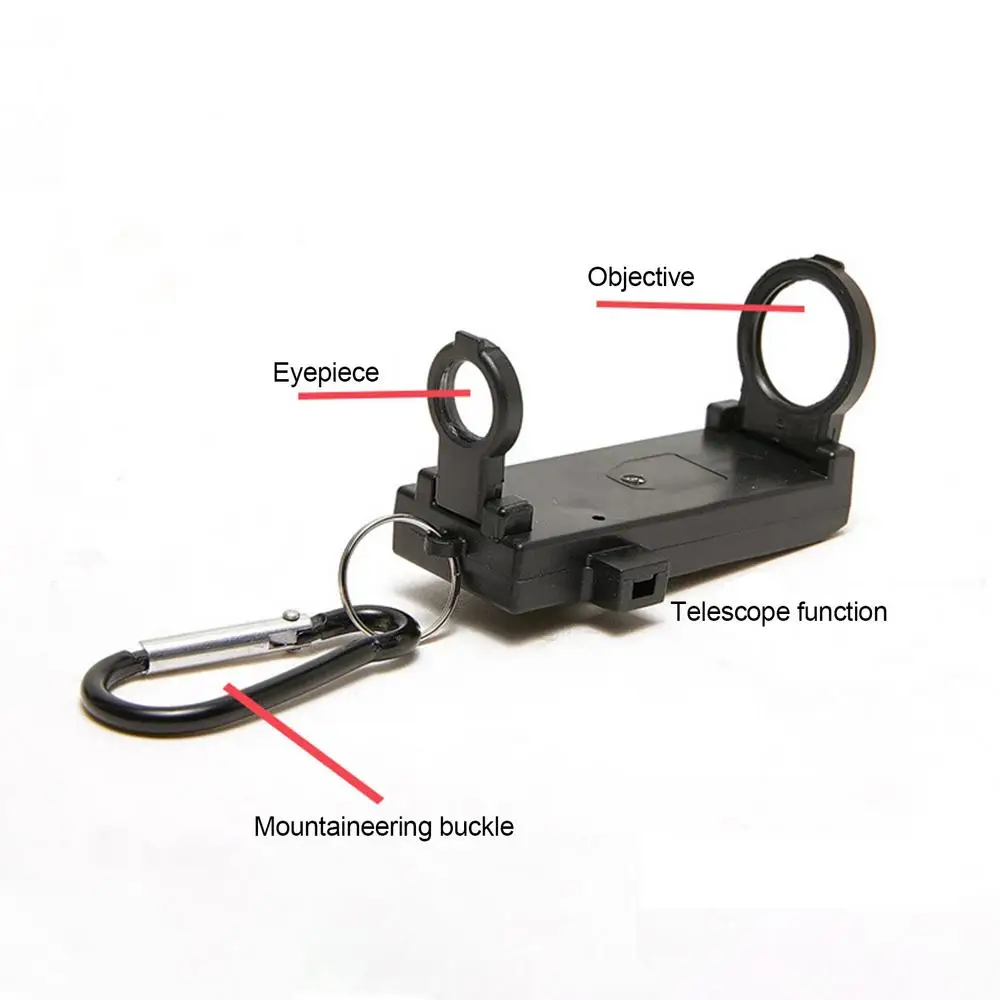 Survival Whistle 5 in1 Outdoor Whistle with Telescope Survival Gear Whistle Survival Equipment Magnifying Flashlight for Fishing
