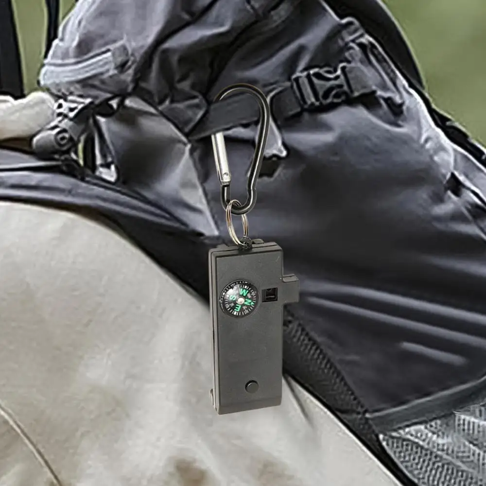 Survival Whistle 5 in1 Outdoor Whistle with Telescope Survival Gear Whistle Survival Equipment Magnifying Flashlight for Fishing