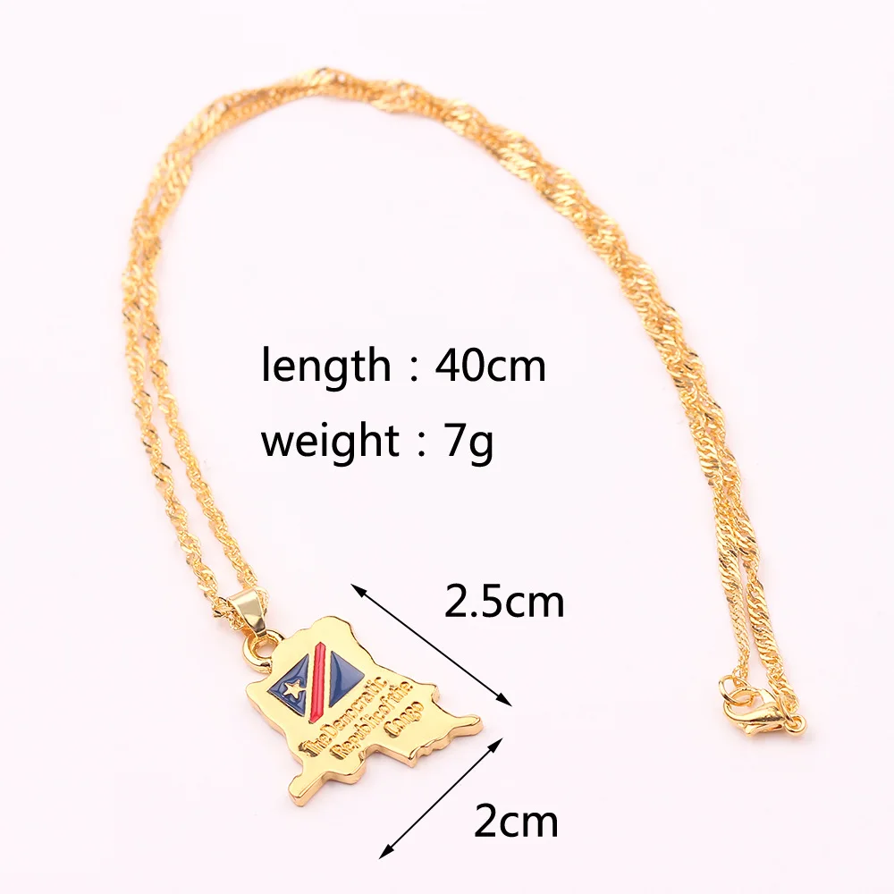 SOMESOOR African Countries National Flag Necklace Nigeria Ghana Jamaica Maps Hip-hop Enamel Pendant Chain Jewelry For Women Gift