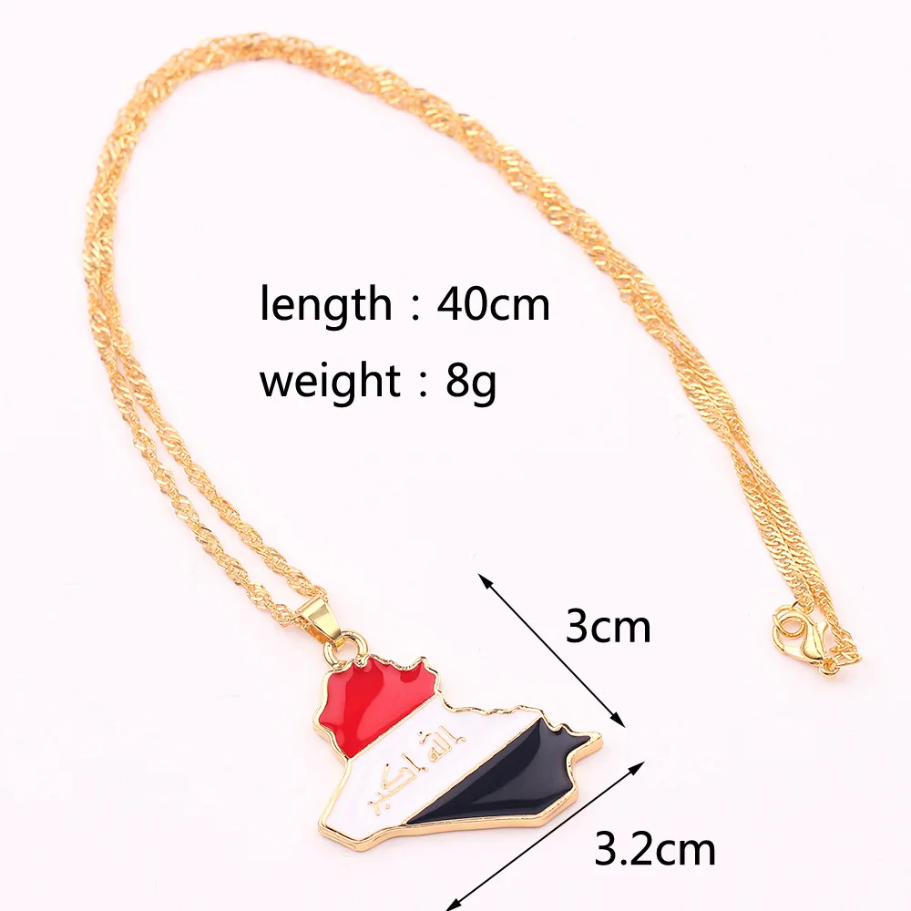 SOMESOOR African Countries National Flag Necklace Nigeria Ghana Jamaica Maps Hip-hop Enamel Pendant Chain Jewelry For Women Gift