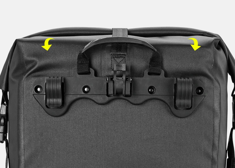 ROCKBROS Waterproof Bike Bag 27L Large Capacity Bicycle Bag Mountain Bike Saddle Rack Trunk Bags Luggage Carrier Bike Accessorie