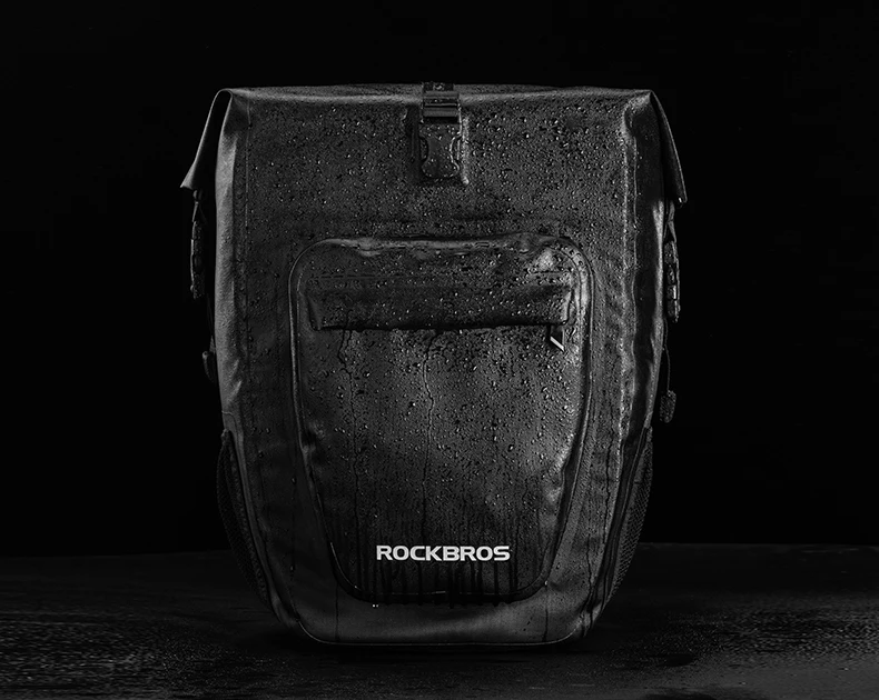 ROCKBROS Waterproof Bike Bag 27L Large Capacity Bicycle Bag Mountain Bike Saddle Rack Trunk Bags Luggage Carrier Bike Accessorie