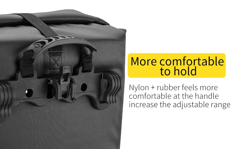 ROCKBROS Waterproof Bike Bag 27L Large Capacity Bicycle Bag Mountain Bike Saddle Rack Trunk Bags Luggage Carrier Bike Accessorie
