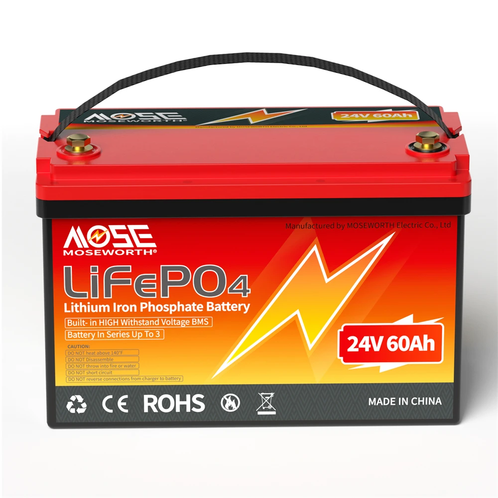 12V 24V 50Ah 100Ah 140Ah 168Ah 200Ah 300Ah Lifepo4 Battery Built-in BMS Rechargeable Deep Cycle for RV Golf Cart Solar Storage