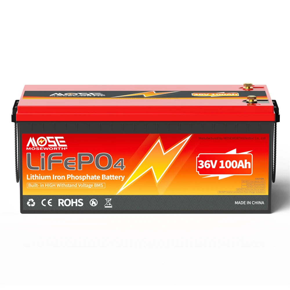 12V 24V 50Ah 100Ah 140Ah 168Ah 200Ah 300Ah Lifepo4 Battery Built-in BMS Rechargeable Deep Cycle for RV Golf Cart Solar Storage