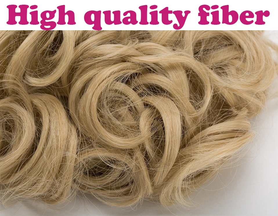 BENEHAIRSynthetic LARGE Comb Clip In Hair Extension Curly Chignon Hair Pieces Women Updo Cover Hairpiece Ponytails Hair Bun