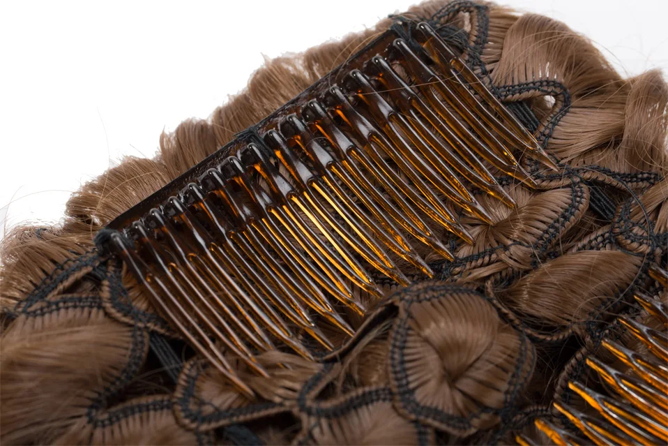 BENEHAIRSynthetic LARGE Comb Clip In Hair Extension Curly Chignon Hair Pieces Women Updo Cover Hairpiece Ponytails Hair Bun