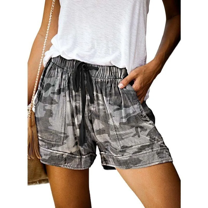 S-5XL Womens Shorts Summer Short Femme Sexy Plus Size Rope Tie Shorts Sport Leggings Trousers Summer Shorts Шорты Женский